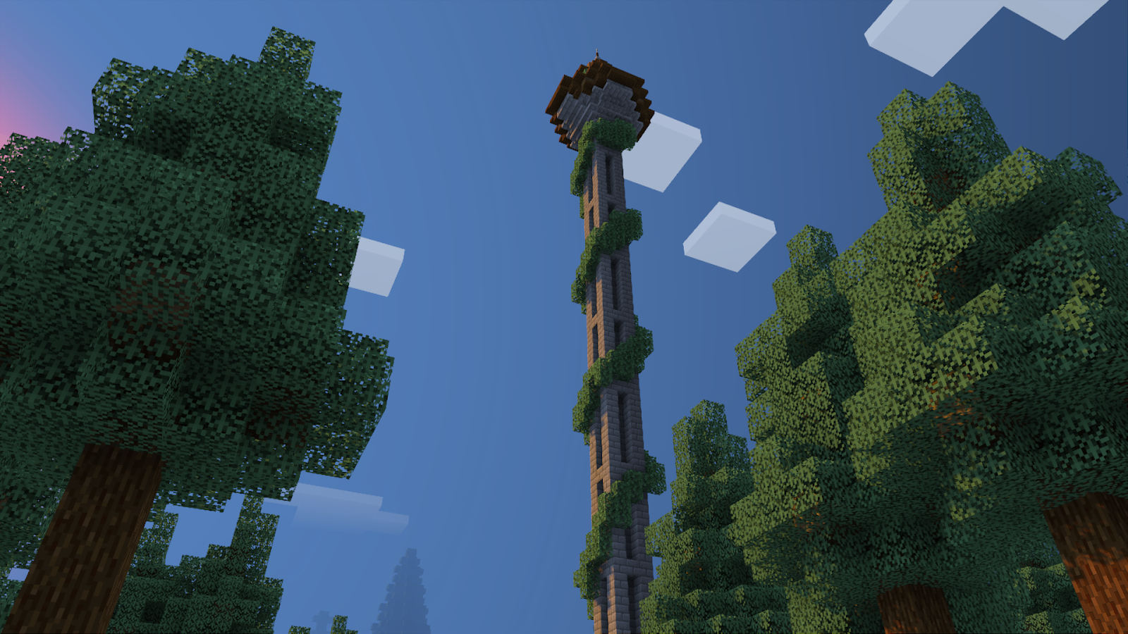 Minecraft tower structure